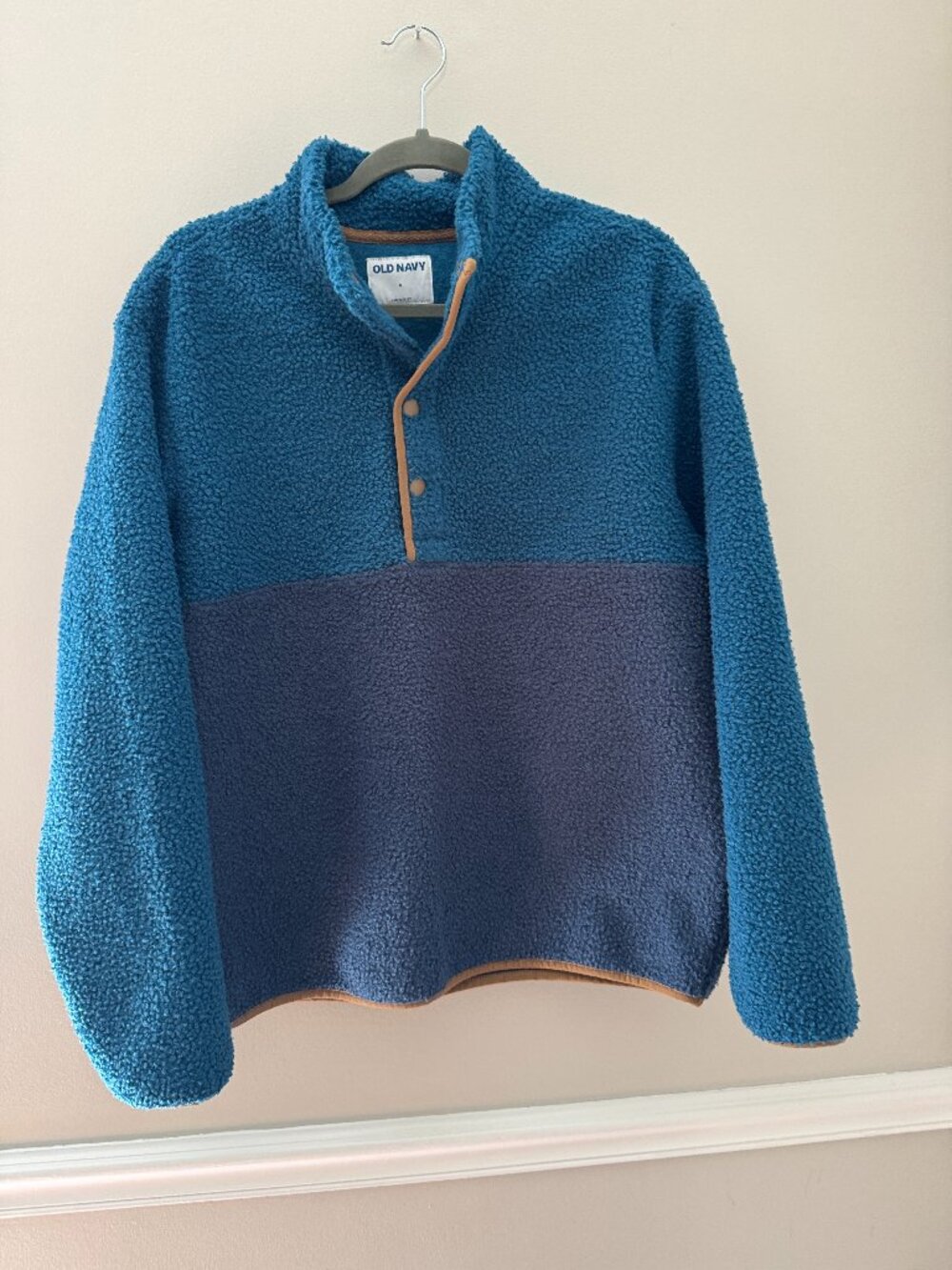 Old Navy Sherpa Colorblock Pullover Size S
